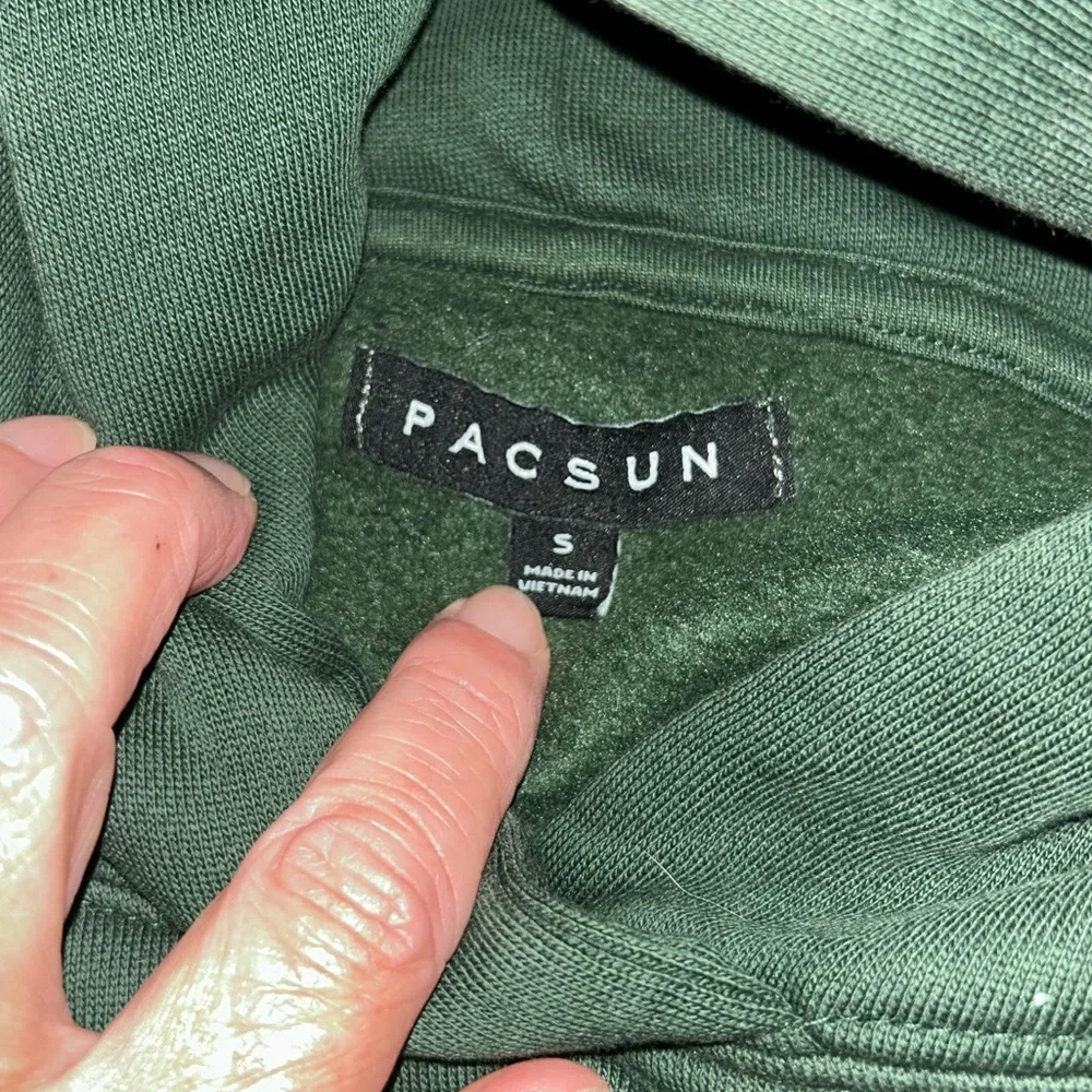 Pacsun Dark Green Hoodie - Picture 4 of 5